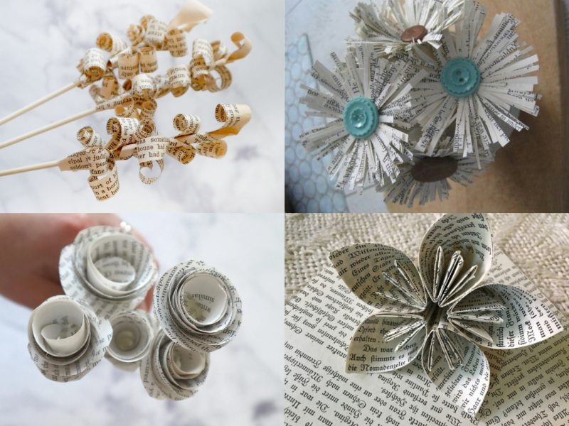 Upcycling Workshop - Blumen aus alten Bücherseiten